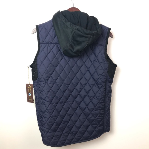 NWT Quilted Vest w/ Hood - Picture 2 of 5